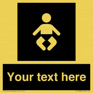 Custom information: black panel baby change